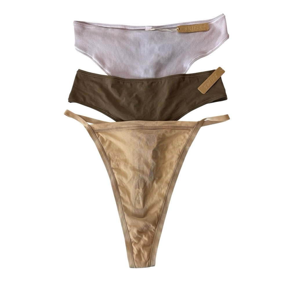 Skims Bundle LOT of 3 Thongs Panties Assorted Colors & Type All Size 4X New